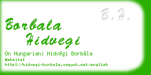 borbala hidvegi business card